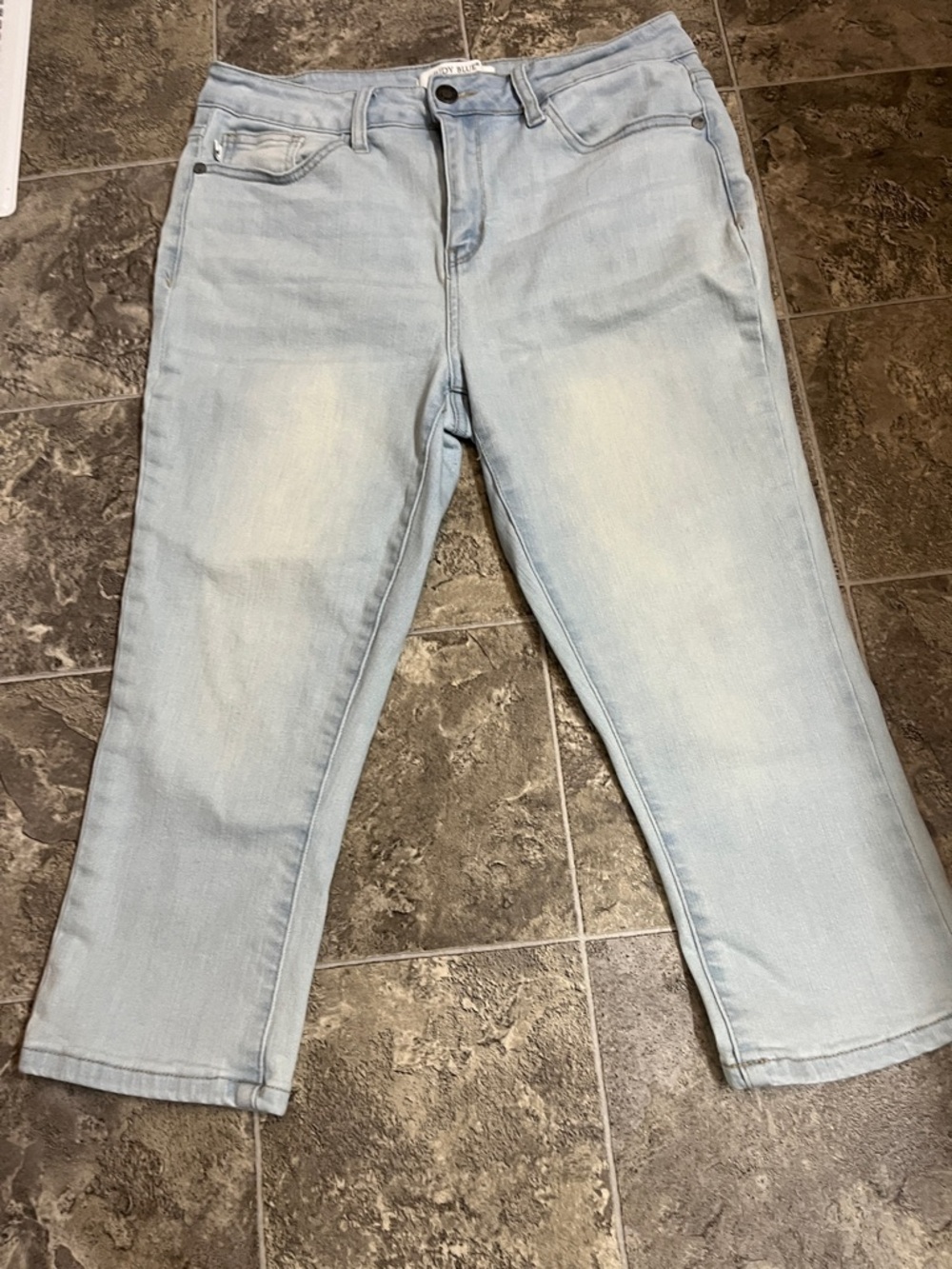 Judy Blue Light Blue Skinny Fit Capri Jeans Size 9/29
